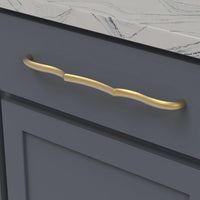 Trellis Collection Pull 12'' cc Brushed Golden Brass Finish B076145-BGB