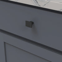 Channel Collection Knob 1-1/4'' x 1'' Matte Black Finish B076146-MB