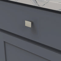 Channel Collection Knob 1-1/4'' x 1'' Satin Nickel Finish B076146-SN