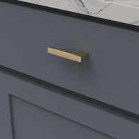 Channel Collection Knob 3'' x 1/2'' Brushed Golden Brass Finish B076147-BGB