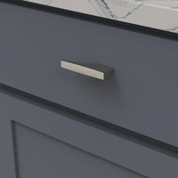 Channel Collection Knob 3'' x 1/2'' Satin Nickel Finish B076147-SN