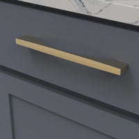 Channel Collection Pull 8-13/16'' cc Brushed Golden Brass Finish B076153-BGB