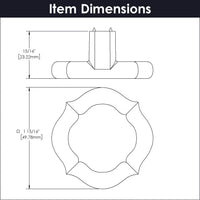 Trellis Collection Pendant Pull 2'' diam Satin Nickel Finish B076180-SN