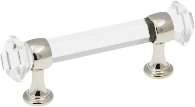 Luster Collection Pull 3'' cc Glass with Chrome Finish B076274-GLCH