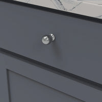 Fuller Collection Knob 1'' diam Chrome Finish B076288-CH