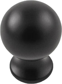 Fuller Collection Knob 1'' diam Matte Black Finish B076288-MB