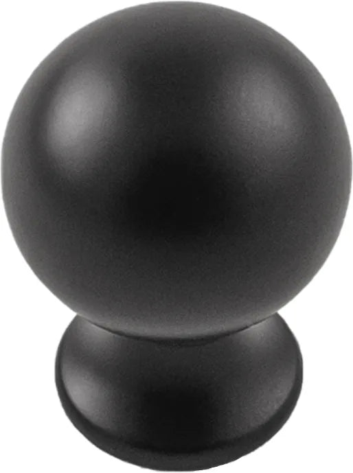Fuller Collection Knob 1'' diam Matte Black Finish B076288-MB