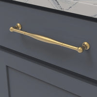 Fuller Collection Pull 8-13/16'' cc Brushed Golden Brass Finish B076293-BGB