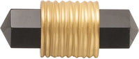 Chrysalis Collection Pull 3-3/4'' cc Brushed Golden Brass with Frosted Glass Finish B076306GF-BGB