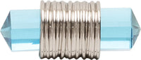 Chrysalis Collection Pull 3-3/4'' cc Polished Nickel with Glass Finish B076306GL-14