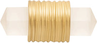 Chrysalis Collection Pull 5-1/16'' cc Brushed Golden Brass with Opaque Black Glass Finish B076307GB-BGB