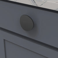 Vale Collection Knob 3'' diam Matte Black Finish B076527-MB