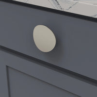 Vale Collection Knob 3'' diam Satin Nickel Finish B076527-SN