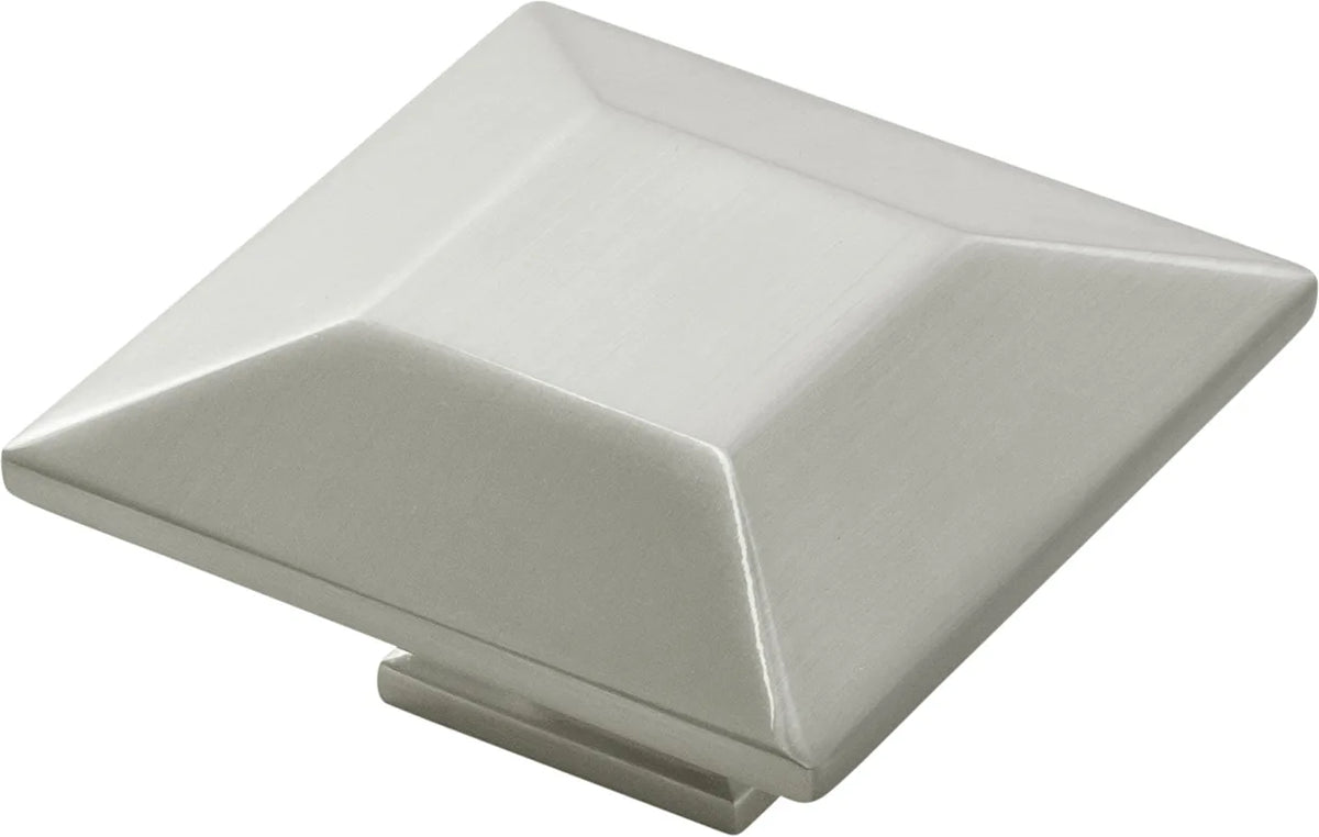 Bijou Polly Knob 2-3/4'' Square Satin Nickel Finish B076558-SN