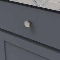 Monarch Collection Knob 1-1/8'' x 1-1/8'' Satin Nickel Finish B076635-SN