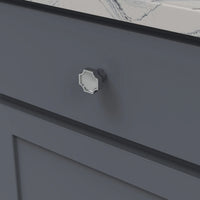 Monarch Collection Knob 1-1/4'' x 1-1/4'' Chrome Finish B076636-CH