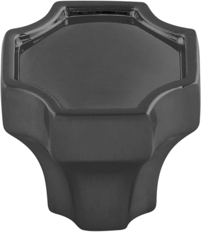 Monarch Collection Knob 1-1/4'' x 1-1/4'' Matte Black Finish B076636-MB