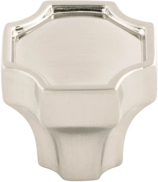 Monarch Collection Knob 1-1/4'' x 1-1/4'' Satin Nickel Finish B076636-SN