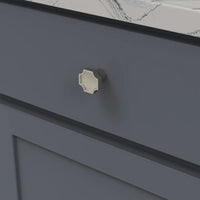 Monarch Collection Knob 1-1/4'' x 1-1/4'' Satin Nickel Finish B076636-SN