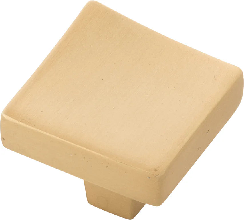 Flex Collection Knob 1-1/4'' Square Brushed Golden Brass Finish B076716-BGB