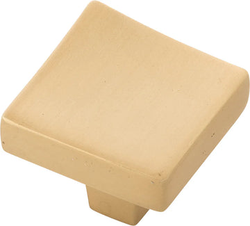 Flex Collection Knob 1-1/4'' Square Brushed Golden Brass Finish B076716-BGB