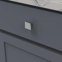 Flex Collection Knob 1-1/4'' Square Chrome Finish B076716-CH