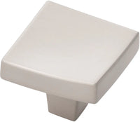 Flex Collection Knob 1-1/4'' Square Satin Nickel Finish B076716-SN
