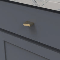 Flex Collection Knob 1-7/16'' x 9/16'' Brushed Golden Brass Finish B076717-BGB