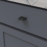 Flex Collection Knob 1-7/16'' x 9/16'' Matte Black Finish B076717-MB