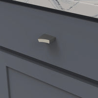 Flex Collection Knob 1-7/16'' x 9/16'' Satin Nickel Finish B076717-SN