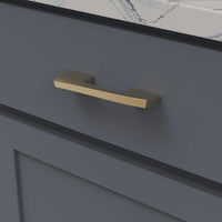 Flex Collection Pull 3'' & 3-3/4'' cc Brushed Golden Brass Finish B076719-BGB