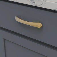 Vale Collection Pull 3-3/4'' cc Brushed Golden Brass Finish B076860-BGB