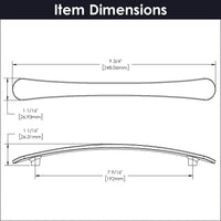 Vale Collection Pull 7-9/16'' cc Chrome Finish B076862-CH