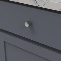 Verge Collection Knob 7/8'' diam Chrome Finish B076864-CH