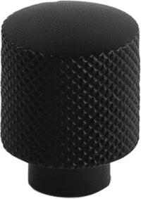 Verge Collection Knob 7/8'' diam Matte Black Finish B076864-MB