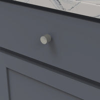 Verge Collection Knob 7/8'' diam Stainless Steel Finish B076864-SS