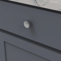 Verge Collection Knob 1-3/16'' diam Chrome Finish B076865-CH