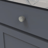 Verge Collection Knob 1-3/16'' diam Stainless Steel Finish B076865-SS