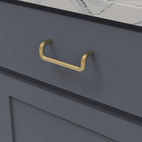 Verge Collection Pull 3-3/4'' cc Brushed Golden Brass Finish B076871-BGB