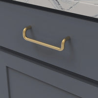 Verge Collection Pull 5-1/16'' cc Brushed Golden Brass Finish B076873-BGB