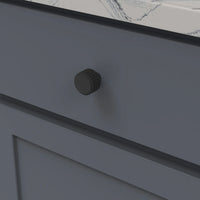 Sinclaire Collection Knob 1-1/4'' diam Matte Black Finish B076883-MB