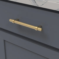 Sinclaire Collection Pull 5-1/16'' cc Brushed Golden Brass Finish B076890-BGB