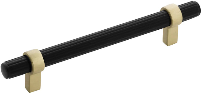 Sinclaire Collection Pull 5-1/16'' cc Matte Black & Brushed Golden Brass Finish B076890-MBBGB