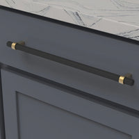 Sinclaire Collection Pull 12'' cc Matte Black & Brushed Golden Brass Finish B076894-MBBGB