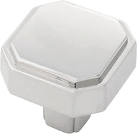 Monroe Collection Knob 1-5/16'' x 1-5/16'' Chrome Finish B076895-CH
