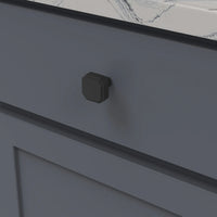 Monroe Collection Knob 1-5/16'' x 1-5/16'' Matte Black Finish B076895-MB