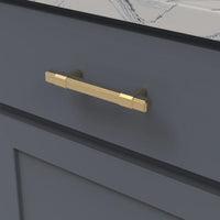 Monroe Collection Pull 3-3/4'' cc Brushed Golden Brass Finish B076899-BGB