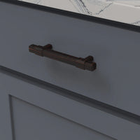 Monroe Collection Pull 3-3/4'' cc Vintage Bronze Finish B076899-VB
