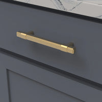 Monroe Collection Pull 5-1/16'' cc Brushed Golden Brass Finish B076900-BGB