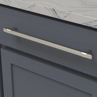 Monroe Collection Pull 12'' cc Satin Nickel Finish B076902-SN